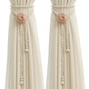 BSITSSS Pack of 2 Curtain Tiebacks, Bead Tiebacks for Curtains,