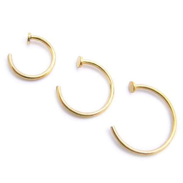 Bp028 3 Size Set Ear, Nose and Cartilage Piercing, 0.7