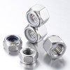 Wensilon(50pcs) 1/4-20 Self Clinching Nuts 304 Stainless Steel Self-Lock Nylon