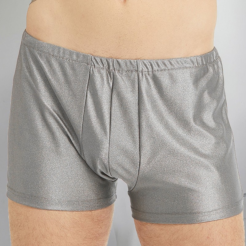 EMF Shielding Underwear Men Radiation Protection Underpants Boxer Briefs Silver
