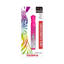 Zebra Resaltador Zazzle Light Marcatextos De Tinta Fosforescente Blíster 1 Pieza Color Rosa.