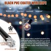 hannger String Light Hanging Kit, Full Black Globe String Lights