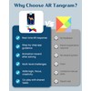 Qxtamo® Innovative AR Tangrams Puzzles Games, 1000+ Animated Sensory Toys,