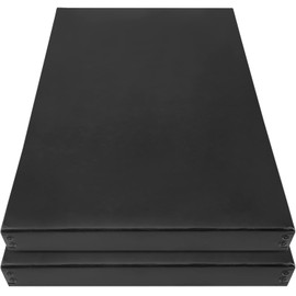 Lineco Museum Archival Storage Box, 11.75x17.75x1.5 in. Drop Front Design. Acid-Free with Metal Edge. Organize Photos, Pictures, Prints, Documents, Crafts, DIY. Black, 2 Pack