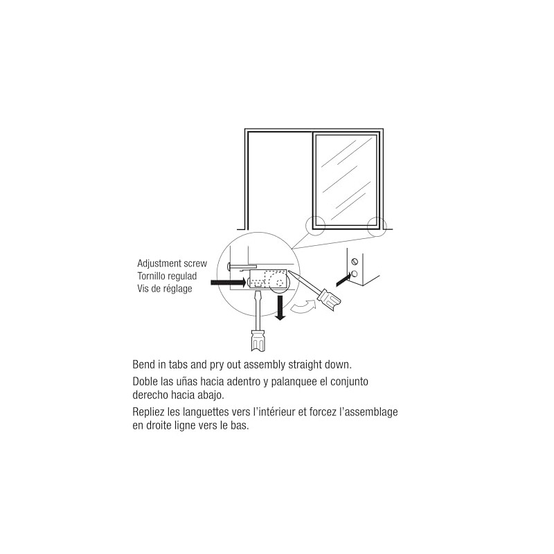 Prime-Line N 6965 Steel Mirror Sliding Door Roller Assembly with