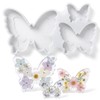 Butterfly Silicone Mold, 3 Sizes Flexible Butterfly Resin Molds, Effortless