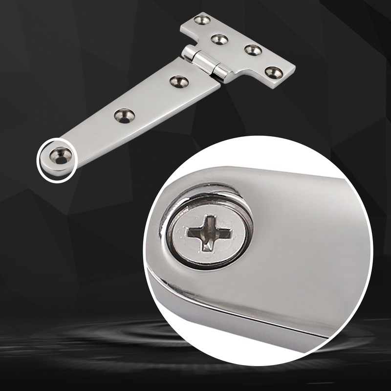 316 Stainless Steel T Hinges Marine Grade 6'' x 3"