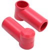 Fastronix 3/8" Stud Terminal Covers (Red) Bulk 50 pack
