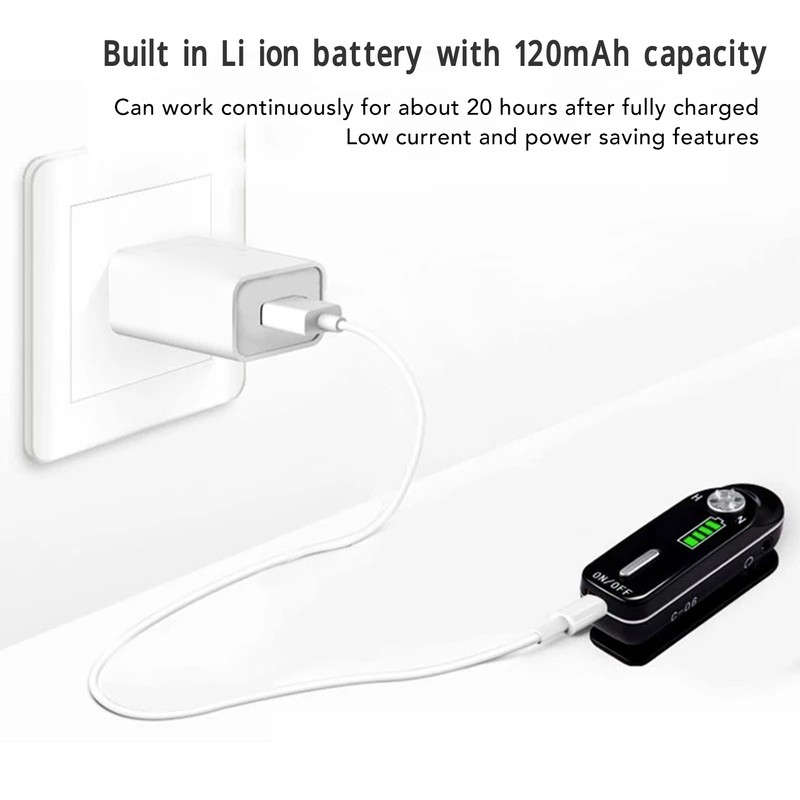 Rechargeable Sound Amplifier Noise Cancellation Clear Volume Adjustment Hearing Aid