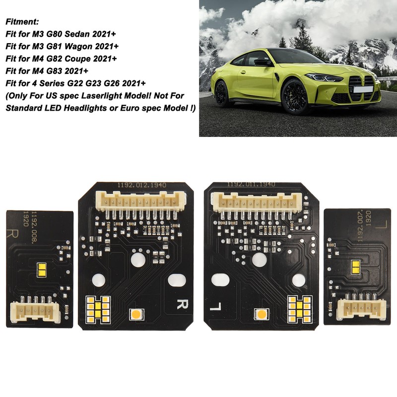 CSL Yellow DRL LED Modules Board Set for M3 G80