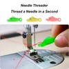90 Pcs Automatic Needle Threaders for Sewing Machine, Fish Mouth