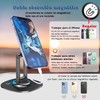 Soporte Celular Magnético Escritorio, Base Metálica Plegable, Soporte Magnético para