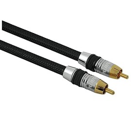Hama HomeTheatre RCA Connection Cable Black Stream Male to Male 0.75 m