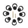 binifiMux 8-Pack Vintage Black Dresser Drawer Dreseer Funniture Drop Ring