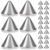 100pcs 10mm Acrylic Bullet Spike Cone Studs for Clothing Rivets