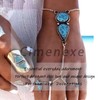 Cimenexe Bohemian Layered Finger Bracelet Minimal Slave Bracelet Gold Ring