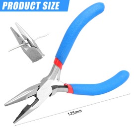 Needle Nose Pliers 5 Inch Jewelry Pliers Jewelery Making Tools Precision Pliers Small Needle Nose Pliers for Jewelry Repair, Wire Bending, Gripping