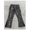 GORGLITTER Men's Camo Sweatpants Drawstring Waist Patchwork Stacked Flared Joggers
