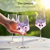 ElbFuchs® Aperitifgläser (2×470 ml) Serie Violet Veil [GESCHENKIDEE] Spülmaschinenfest &