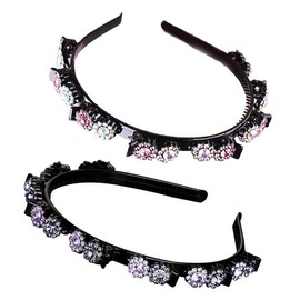 Hairstyle Hairpin Headbands, Hair Band with Twist Clip, Hairstyle Aid Headband, Non-Slip, Hair Bands with Clips, Twist Clip Headband, Women's and Girls' Headwear, Everyday Use Hair Accessories