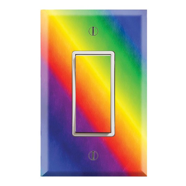 Graphics Wallplates - Rainbow - Single Rocker/GFCI Outlet Wall Plate Cover