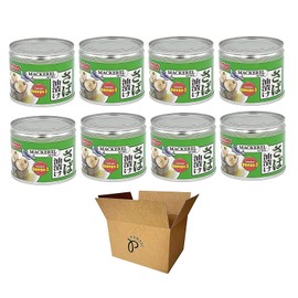 Nissui Canned Mackerel 4 Flavor Variety Pack - Soy Sauce, Soybean Paste, Brine, Oil - 6.52 Oz (185g) Each (8-Pack (Oil))