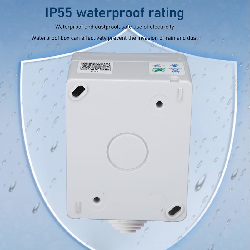 WiFi Smart Socket PC ABS IP55 Waterproof APP Remote Control