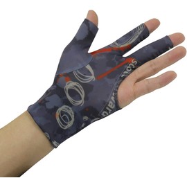 PolyMath Billiard Gloves 10pcs/Set 3 Open Fingers Snooker Accessories Professional Pool Cue Gloves Spandex Lycra for Left Hand, Men Women