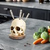 WALSIO Life Size Skull Knife Holder Resin Skull Shaped Knife