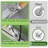 King&Charles Screen Repair Kit/Tool, Screen Roller Tool, Steel Roller with
