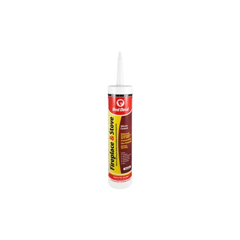 Red Devil 0466 Fireplace & Stove Repair Sealant, 10.1 oz.