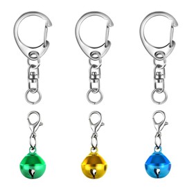 Bell Keychain Suzu Bell Holder Car Key Bag Decorative Bell 3-Color Set Type ②
