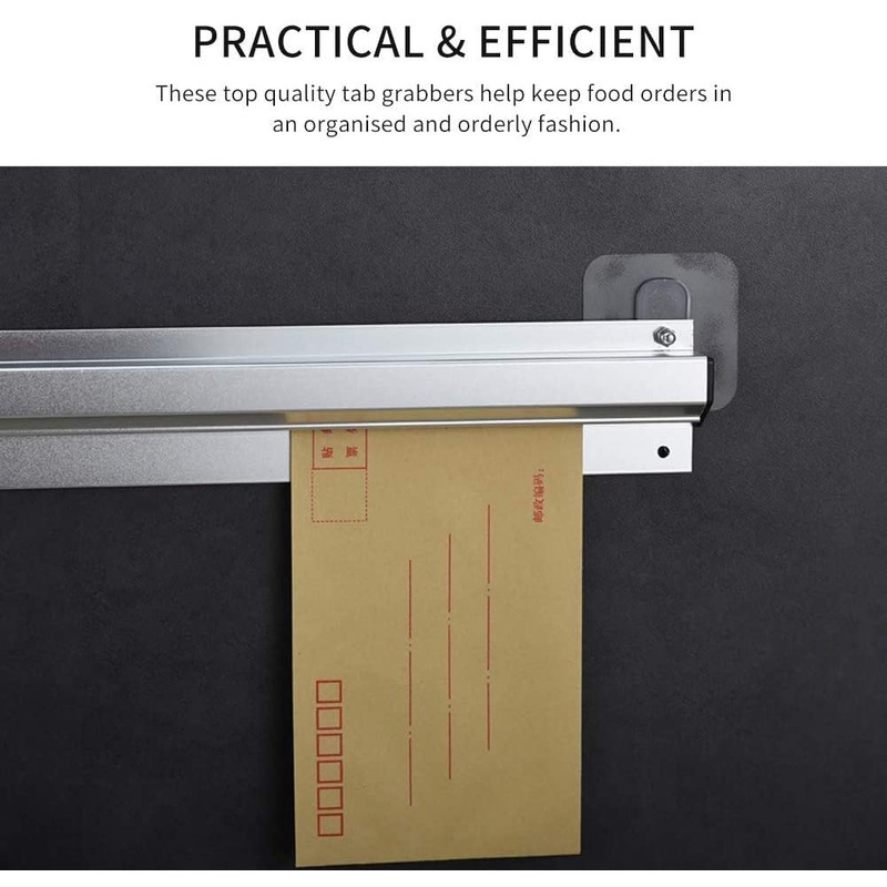 Restaurant Order Grabber,30cm Tab Grabber Kitchen Order Holder Aluminium Order