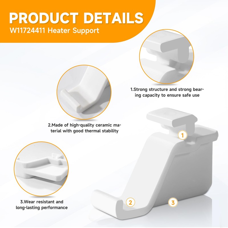 W11724411 Oven Microwave Grill Support Compatible with KitchenAid Whirlpool Wall