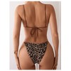 SOLY HUX Bathing Suit for Women Leopard Print Bikini Sets