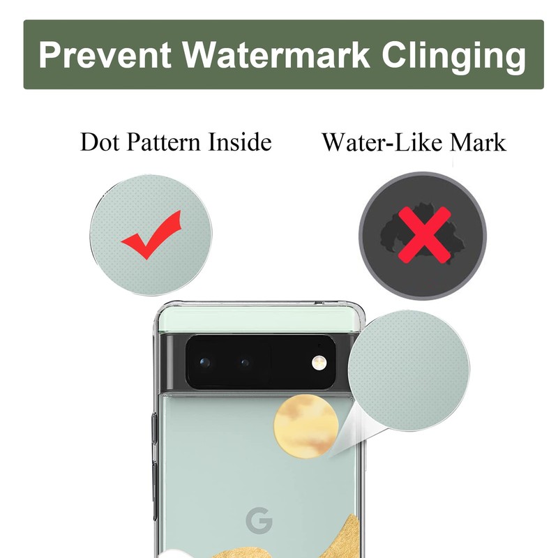 Unov Case Compatible with Pixel 6a Case Clear Transparent Slim