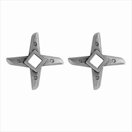 Meat Grinder Replacement Blades, Universal Meat Grinder Blades, Meat Grinders Manual Blade (Set of 2)