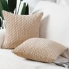 MADIZZ Pack of 2 Boho Striped Corduroy Throw Pillow Covers