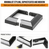Wocepu 4 pcs 5.5"x5.5" Aluminum Deck Post Base Cover, for