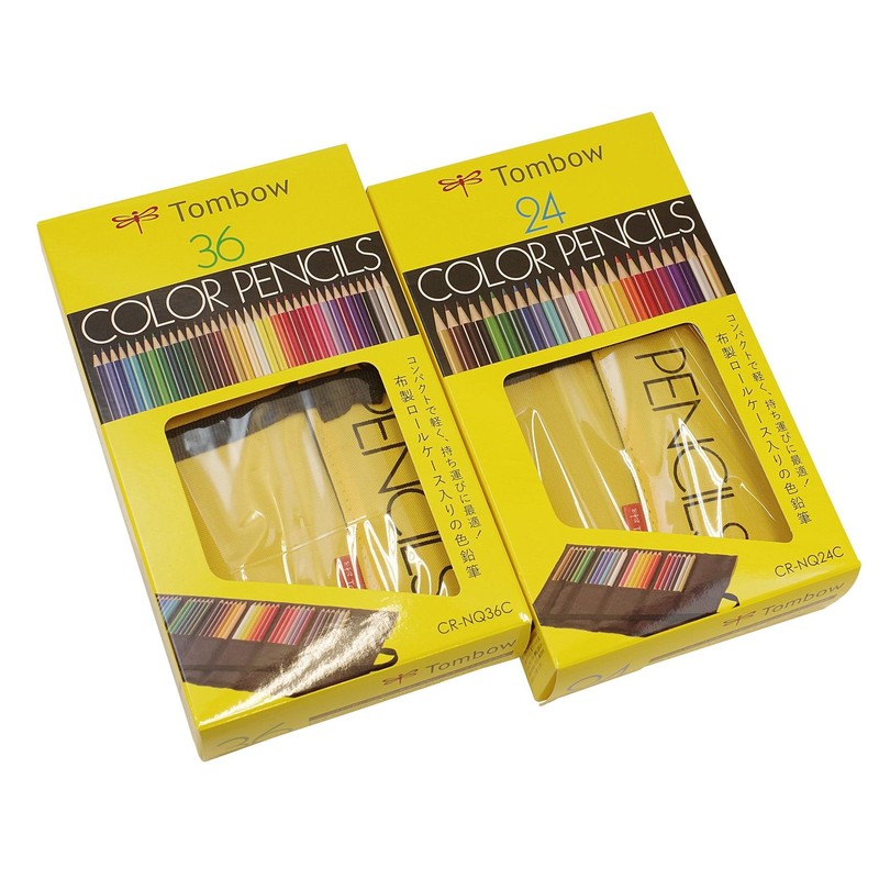 トンボ(Tombow) ロールケース入色鉛筆 24色 NQ CR-NQ24C