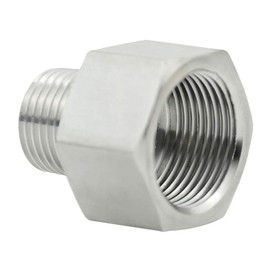 Beduan Stainless Steel Thread Adapter M20x1.5 Female to NPT 1/2" Male Pipe Fitting Converter