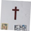 Ciieeo Solid Wood Crucifix Cross Wall Hanging Decor Wooden Craft