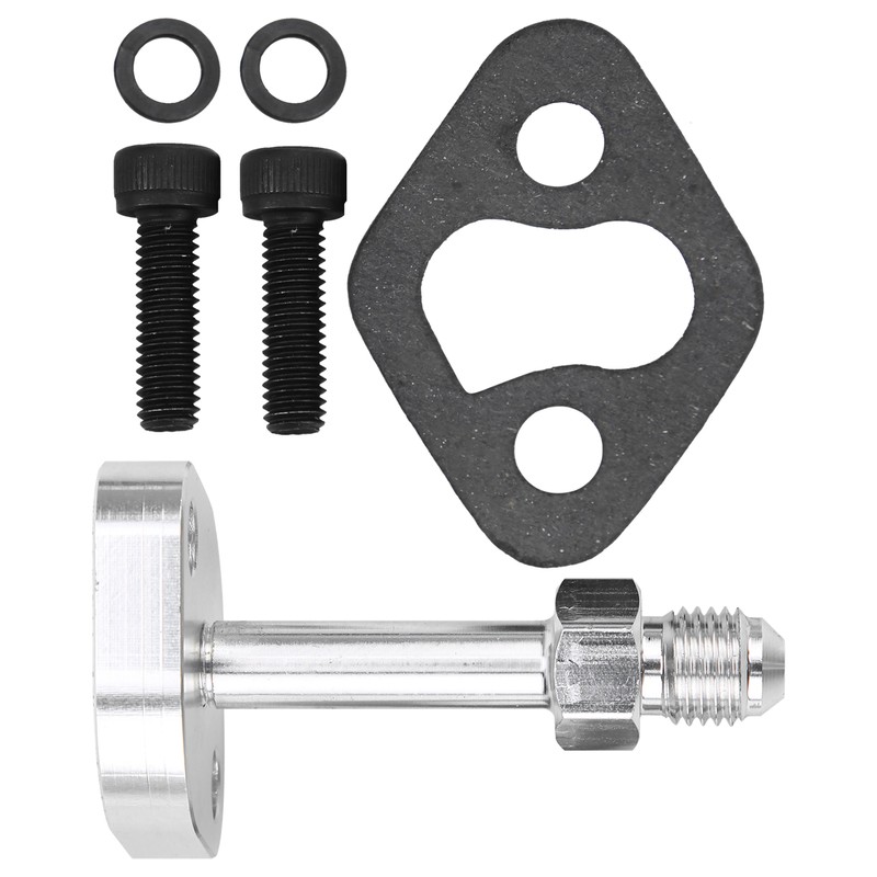 Turbo Oil Water Drain Return Flange Adapter Kit Aluminium Alloy