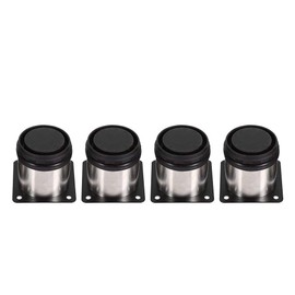 4 Piezas 60 X 60 Mm Altura Ajustable Patas de Muebles de Acero Inoxidable Patas de Gabinete Redondas