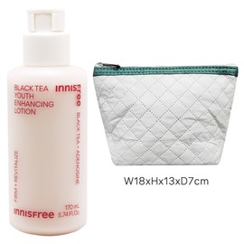 Innisfree Black Tea Youth Enhancing Lotion + Pouch Bag / 이니스프리 블랙티 유스 인핸싱 로션+파우치가방