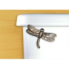 Dragonfly Toilet Flush Handle Front Mount in Satin Pewter Finish