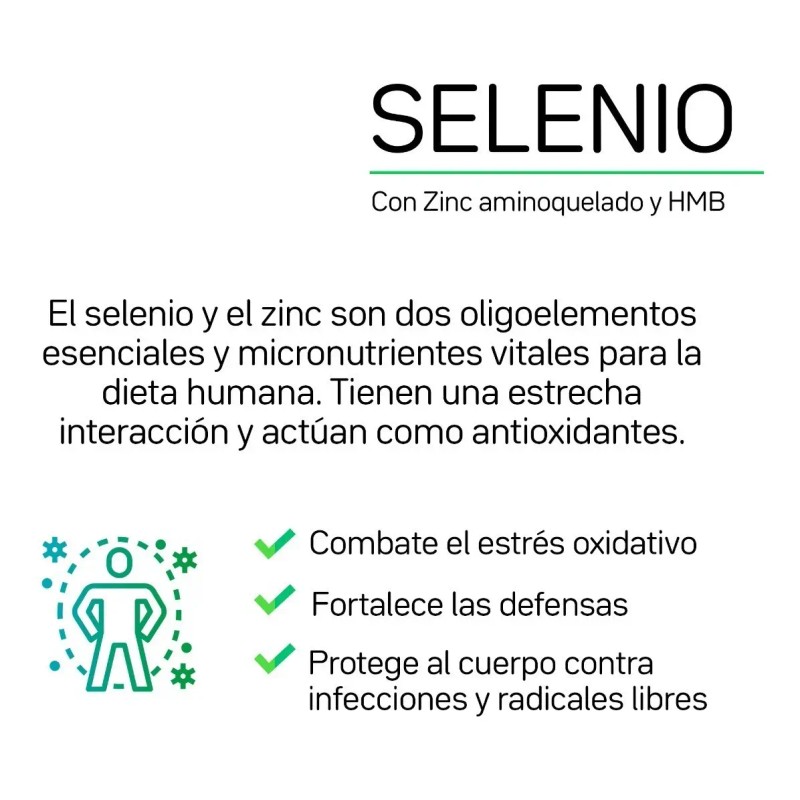 Selenio Suplemento Zinc Sel Z100 Primetech 100 Cáps Mcg Protección