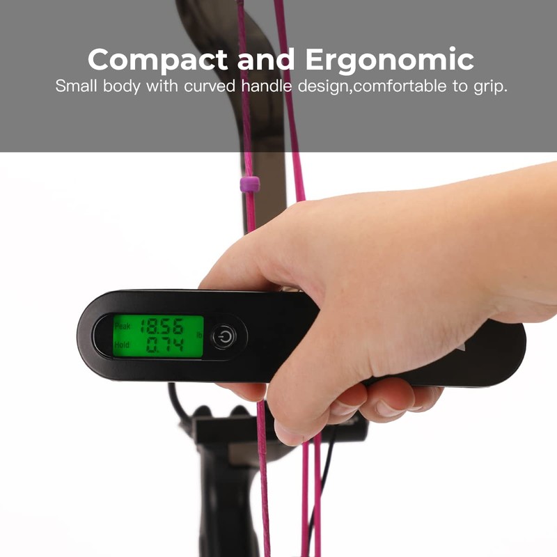 Digital Bow Scale,110 lbs High Precision Archery Bow Scale (Black)