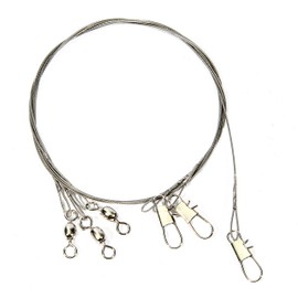 Boone Bright SS 18-Inch Leader (Pack of 3), 20-Pound SILVER