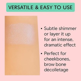 KimChiChic Beauty Pearl Gone Wild Highlighter - Pressed Shimmer Powder for Face & Body, Iridescent Glow, with Mirror, Cruelty Free, Dream Pink Iridesc
